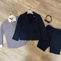 【美品】petit main 120cmスーツ 男の子