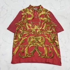 HERMES エルメス ツイルレーヌ ニットポロ半袖 カシミヤ シルク Mのサムネイル