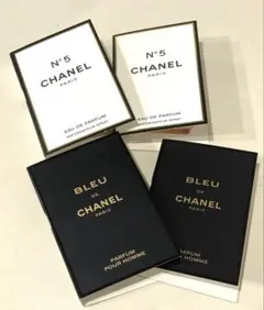 シャネル　オードゥ　パルファム　サンプル　4種 ブルードゥ　N°5