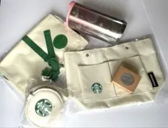 【新品・未使用】スタバ福袋 トラベルポーチ等4点セット+タンブラー
