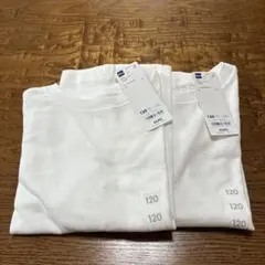 GU 子ども用Tシャツ　サイズ120 白色2枚