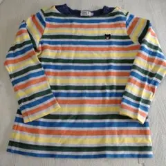 DOUBLE.B ストライプ長袖カットソー 110