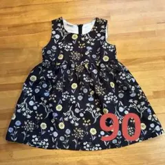 petit main 花柄 ノースリーブ ワンピース 90cmのサムネイル
