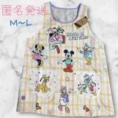 タグ付き・匿名発送♡ ミッキーフレンズ　エプロン　M-L オレンジ　まとめ割あり