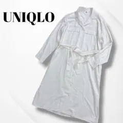 UNIQLO/ユニクロ/UVカットシャツワンピース/ロングワンピース