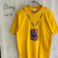 USA製　Disney　ディズニー　プリントロゴ　半袖Tシャツ　古着　M