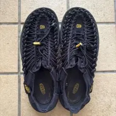 keen サンダル　編み込み　27cm ブラック　黒　ユニークのサムネイル