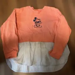 petit main ミッキー刺繍 長袖カットソー 120