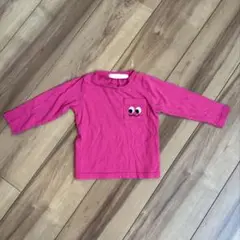 【80cm】ロンT Tシャツ長袖　ピンク