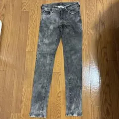 AZUL by moussyアズールバイマウジーブラック ダメージスキニーデニム