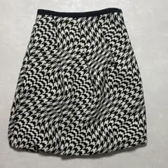 Ray BEAMS レイビームス 千鳥格子 総柄ウールスカート