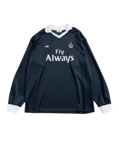 【サッカー】re_k by junred フットボールシャツ ネイビーM 長袖