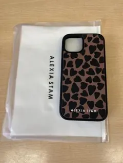 ALEXIA STAM iPhoneケース ヒョウ柄 ハート柄