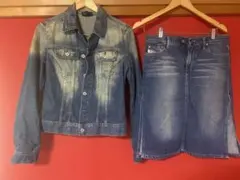 ヨ*ー様 DIESEL デニムジャケット＆スカートセット