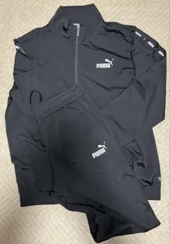 PUMA ブラックジャージ上下セット XXL