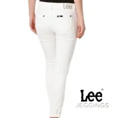 Lee エドウイン 日本製 ジェギンス パンツ 白 革パッチ XSサイズ