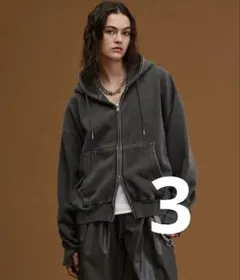 soerte ヘビーウェイトダブルジップフーディー 【短丈】