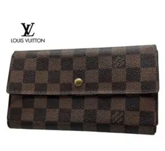 LOUIS VUITTON ダミエ　長財布　ルイヴィトン　三つ折り財布　小銭入れ
