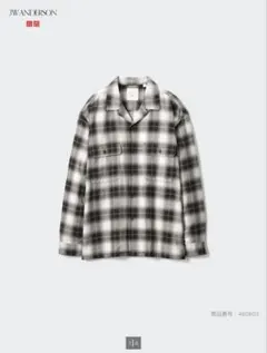 UNIQLO／JWA/ ／ブラッシュドコットンオーバーサイズシャツのサムネイル