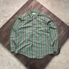 7BS3 90’s USA製　ストライプ長袖シャツ　グランパコア　古着