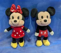 レトロ TOMY Disney ミッキー ミニー ぬいぐるみ レア ディズニー