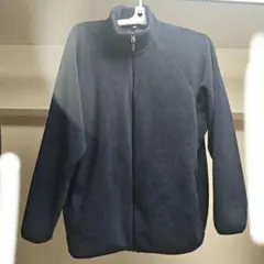 【ユニクロ】ジップ メンズ XL フリース ネイビー ポリエステル 暖かい
