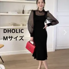 eeyou （DHOLIC) Mサイズ　シースルー　黒　パーティードレス