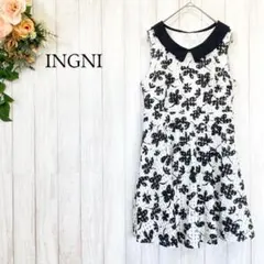 【INGNI イング】切替 花柄 ノースリーブワンピース〈M〉フェミニン 完売
