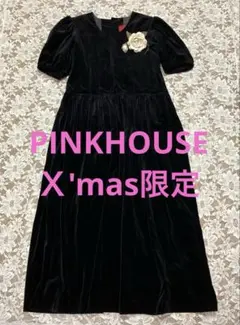 未使用ピンクハウス X'mas別珍ワンピース 金子功さんデザイン＊インゲボルグ
