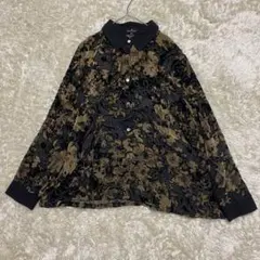 【美品】　レースシャツ　レースブラウス　ブラウス　シャツ　花柄　エレガント