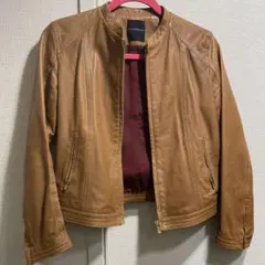 TOMORROWLAND ブラウン ラムレザージャケット