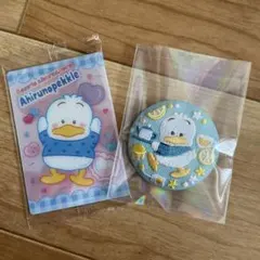 【新品・未使用】サンリオキャラクターズ　刺繍缶バッジ あひるのペックル
