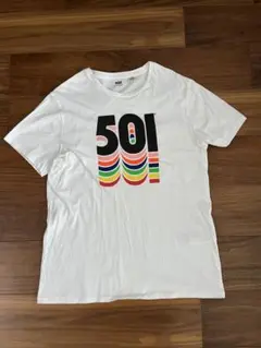 【美品】Levi's 501ロゴプリント Tシャツ Lサイズ