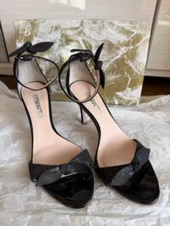 セブントゥエルブサーティー オープンリボンサンダル23.5cm 美品