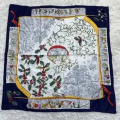 美品 エルメス 去年の雪 カレ90 Neige d'Antan スカーフ シルク