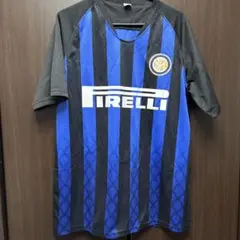 インテル サッカーウェア 青黒ストライプ