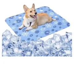 ttttt2020様専用　新品　ペットひんやりマット　雪花柄　50×40cm