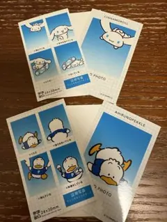 【サンリオ】証明写真風スマロイド 《シナモロール＆あひるのペックル》
