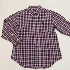 Ralph Lauren ラルフローレン チェックシャツ 120 長袖 赤青