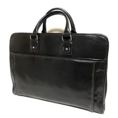 ■A4 可■レザー　ビジネスバッグ■ ブリーフケース・ブラック・鞄