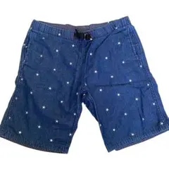 laundry ランドリー　星柄デニムショートパンツ　L