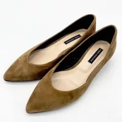 FABIO RUSCONI パンプス スエード ポインテッドトゥ 22.5cm