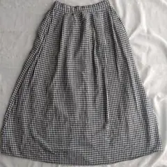 earth music＆ecology フレアスカート ギンガムチェック