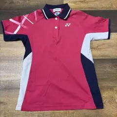 YONEX VersiCool ポロシャツ S ピンク/ネイビー