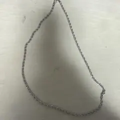 シルバー ツイストチェーン ネックレス 約45cm