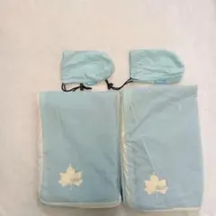 ロゴス 抗菌防臭 セルフインフレートマットカバー SOLO ブルー 2個セット