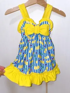 さくらんぼ柄 ワンピース水着　90