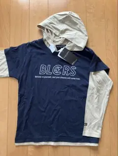 新品タグ付き☆BLUE CROSS 重ね着風長袖カットソー　綿100% 130㎝