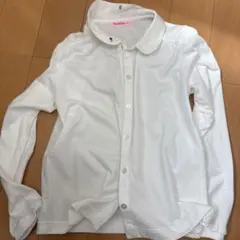 familiar 襟付き長袖シャツ 140サイズ ホワイト