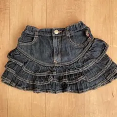 mezzo piano メゾピアノ 女の子 110 デニム フリル スカート